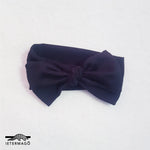 Plain black bow headband Ietermago