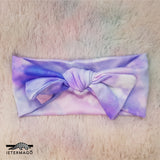 Pink purple watercolour bow headband Ietermago