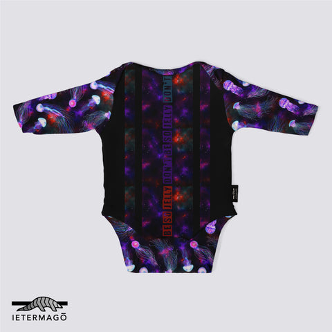 galaxy colourful jellyfish long sleeve babygrow Ietermago