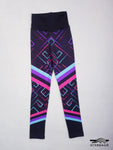 Bright pink purple blue pattern leggings Ietermago