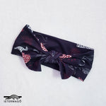 Black whale bow headband Ietermago