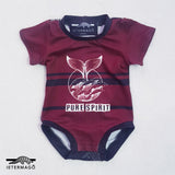 Maroon whale babygrow Ietermago