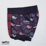 Black maroon whale bumsie Ietermago