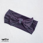 Dark grey tribal bow headband Ietermago