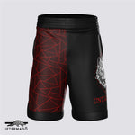 Red black wolf shorts Ietermago