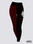 Black red wolf leggings Ietermago