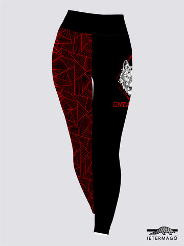 Black red wolf leggings Ietermago