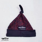 Black red knotted beanie Ietermago