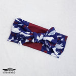 Navy blue animal bow headband Ietermago