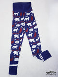 Navy blue animal leggings Ietermago