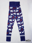 Navy blue animal leggings Ietermago