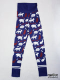 Navy blue animal leggings Ietermago