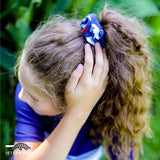 Navy blue animal scrunchie Ietermago